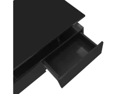 Mesa De Centro*ModernLuxe Mesa de centro com LED - com 2 gavetas - Preto