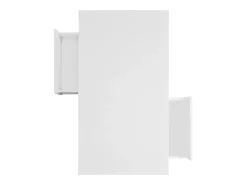 Best ModernLuxe Mesa de centro com LED - gaveta e compartimentos abertos - Branco