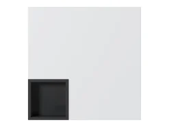 Online Hauss Spole Mesa de centro com LED e compartimento amovível - Acabamento brilhante Branco