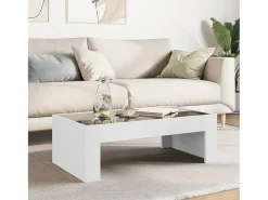 vidaxl Mesa de centro com luzes LED Infinity 90x50x30 cm^ Mesa De Centro