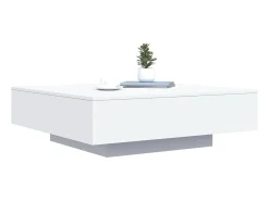 Mesa de centro com luzes LED 100x100x31 cm PT230483^ Mesa De Centro