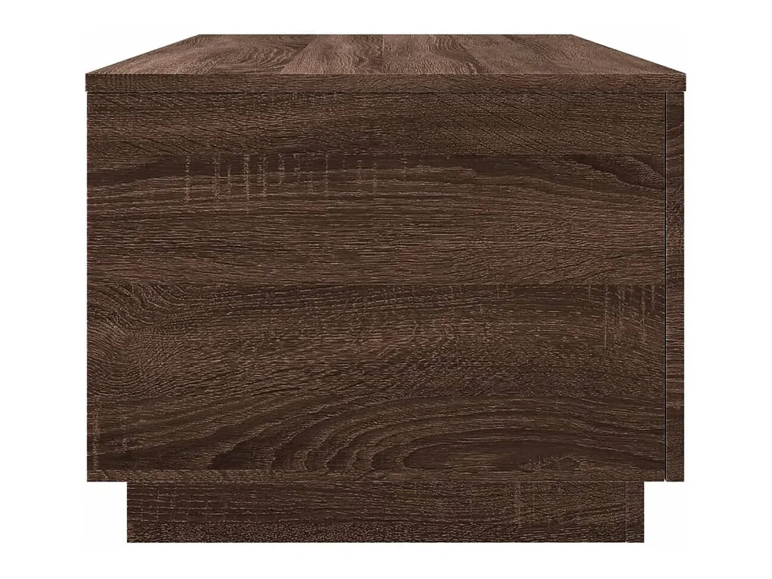 New vidaxl Mesa de centro com luzes LED 90x50x40 cm carvalho castanho Natural claro