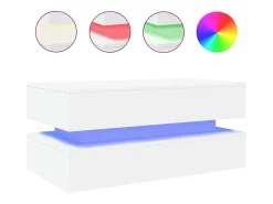 Mesa de centro com luzes LED 90x50x40 cm PT175292^ Mesa De Centro