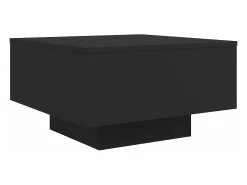 Mesa De Centro* Mesa de centro com luzes LED 55x55x31 cm PT824260 Preto