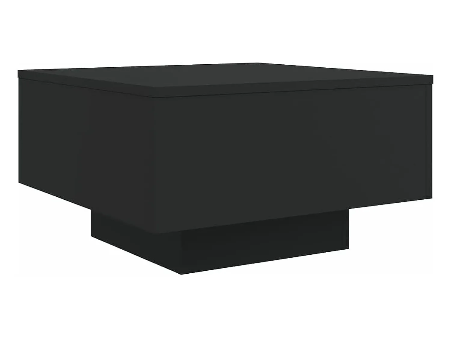 Mesa De Centro* Mesa de centro com luzes LED 55x55x31 cm PT824260 Preto