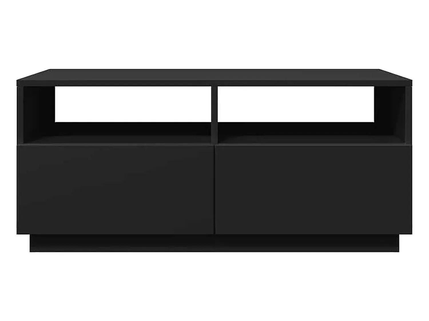 Mesa De Centro*vidaxl Mesa de centro com luzes LED 90x49x40 cm Preto