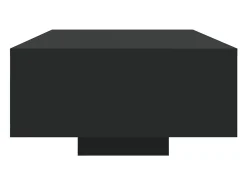 Online vidaxl Mesa de centro com luzes LED 85x55x31 cm Preto