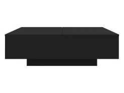 Mesa De Centro*vidaxl Mesa de centro com luzes LED 100x100x31 cm Preto