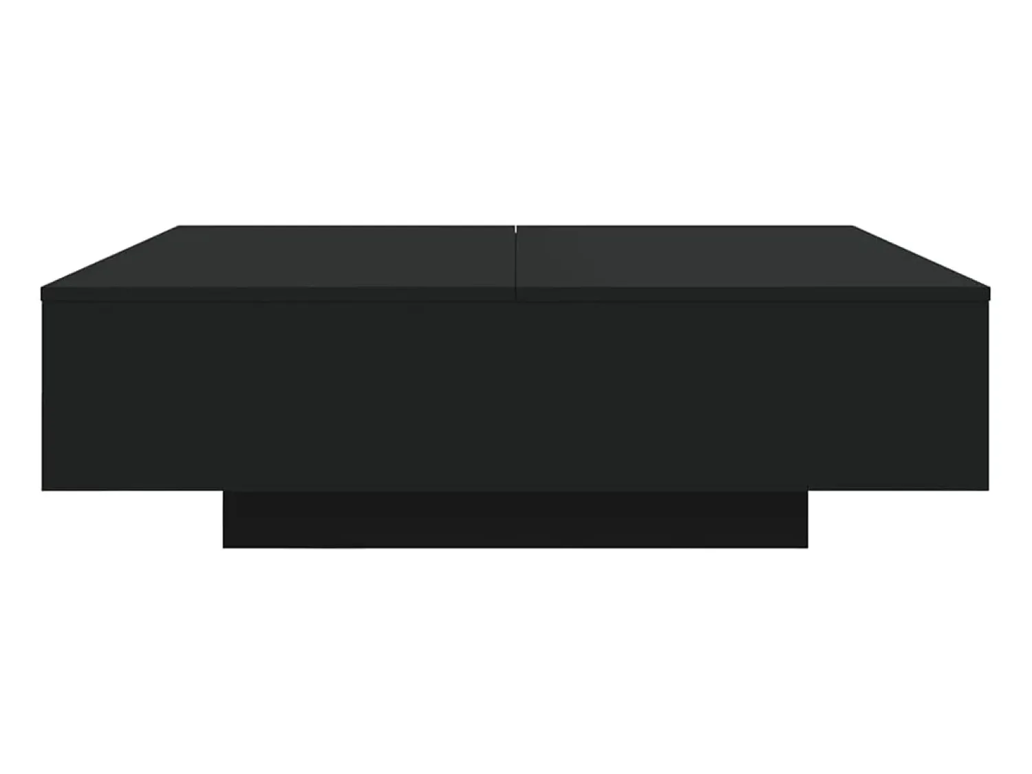 Mesa De Centro*vidaxl Mesa de centro com luzes LED 100x100x31 cm Preto