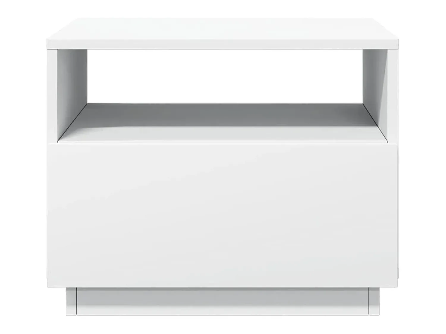 Mesa De Centro|vidaxl Mesa de centro com luzes LED 50x49x40 cm Branco