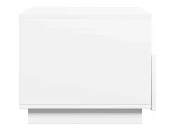 Mesa De Centro|vidaxl Mesa de centro com luzes LED 50x49x40 cm Branco
