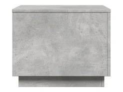 Mesa De Centro|vidaxl Mesa de centro com luzes LED 50x50x40 cm cimento Cinzento