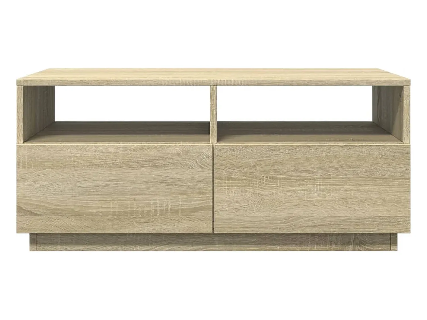 Best Mesa de centro com luzes LED 90x49x40 cm carvalho sonoma PT447007 Castanho