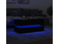 Online Mesa de centro com luzes LED 90x50x40 cm PT862430 Preto