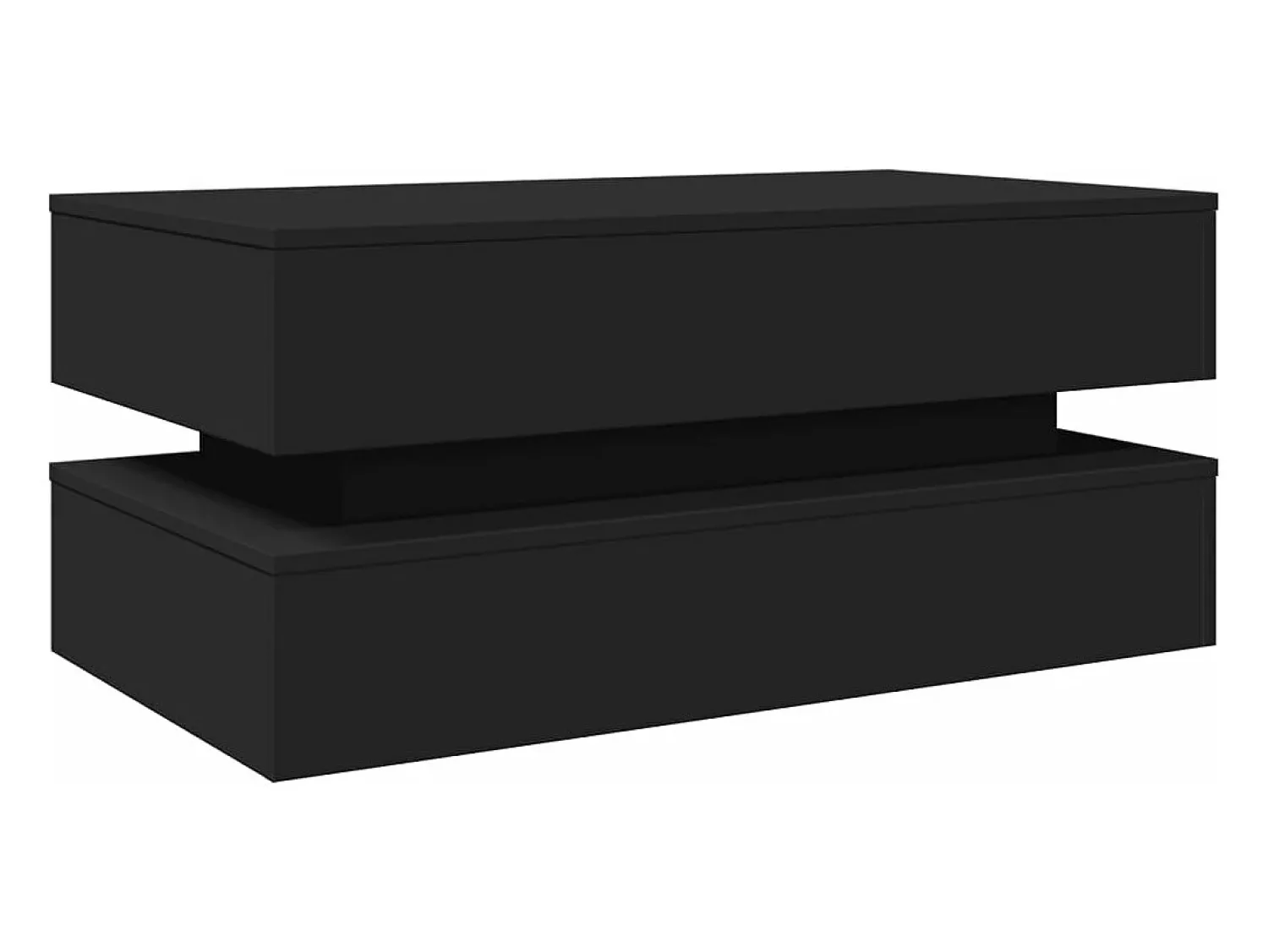 Online Mesa de centro com luzes LED 90x50x40 cm PT862430 Preto