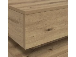 vidaxl Mesa de centro com luzes LED 50x50x40 cm carvalho artisiano^ Mesa De Centro