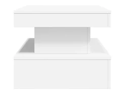 Mesa De Centro|vidaxl Mesa de centro com luzes LED 90x50x40 cm Branco