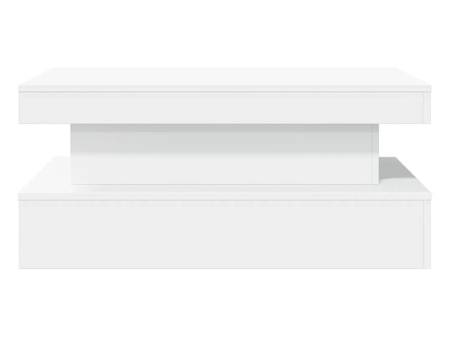 Mesa De Centro|vidaxl Mesa de centro com luzes LED 90x50x40 cm Branco