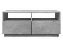 vidaxl Mesa de centro com luzes LED 90x49x40 cm cimento^ Mesa De Centro