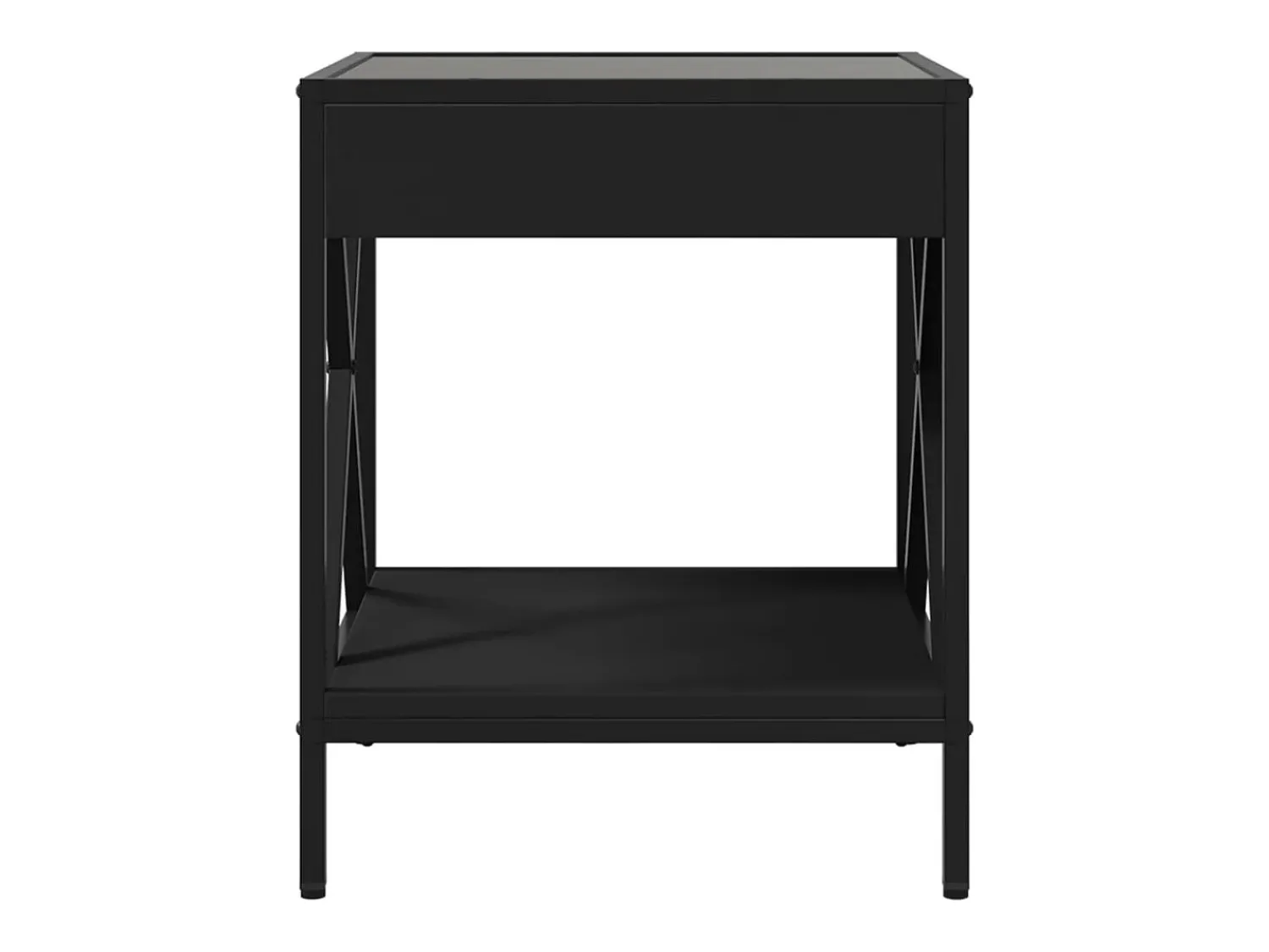 Mesa De Centro|vidaxl Mesa de centro com luzes LED Infinity 40x40x49 cm Preto