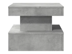 vidaxl Mesa de centro com luzes LED 50x50x40 cm cimento^ Mesa De Centro