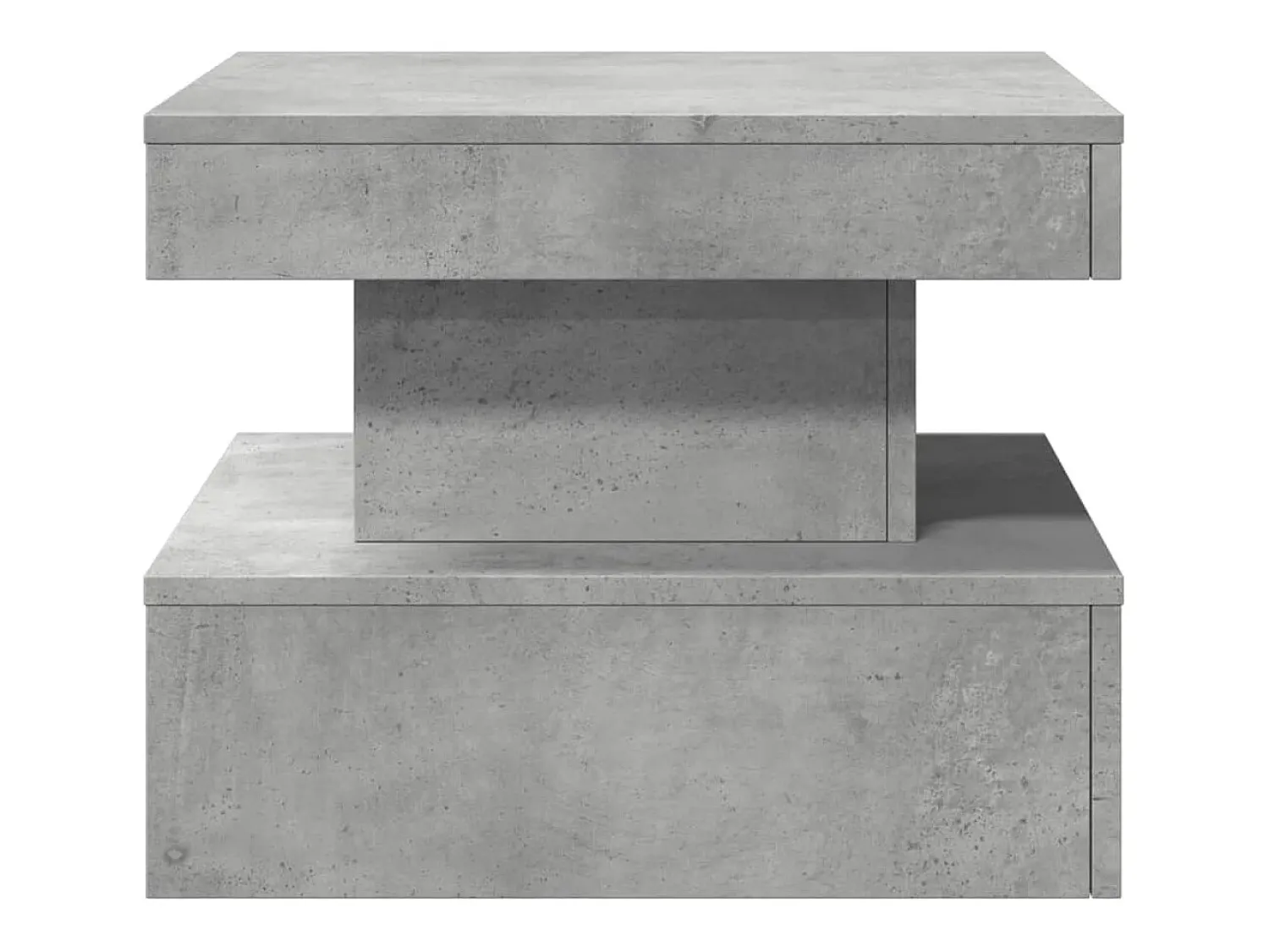 vidaxl Mesa de centro com luzes LED 50x50x40 cm cimento^ Mesa De Centro