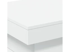 Mesa De Centro|vidaxl Mesa de centro com luzes LED 50x50x40 cm Branco