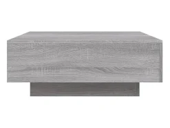 vidaxl Mesa de centro com luzes LED 80x80x31 cm sonoma^ Mesa De Centro