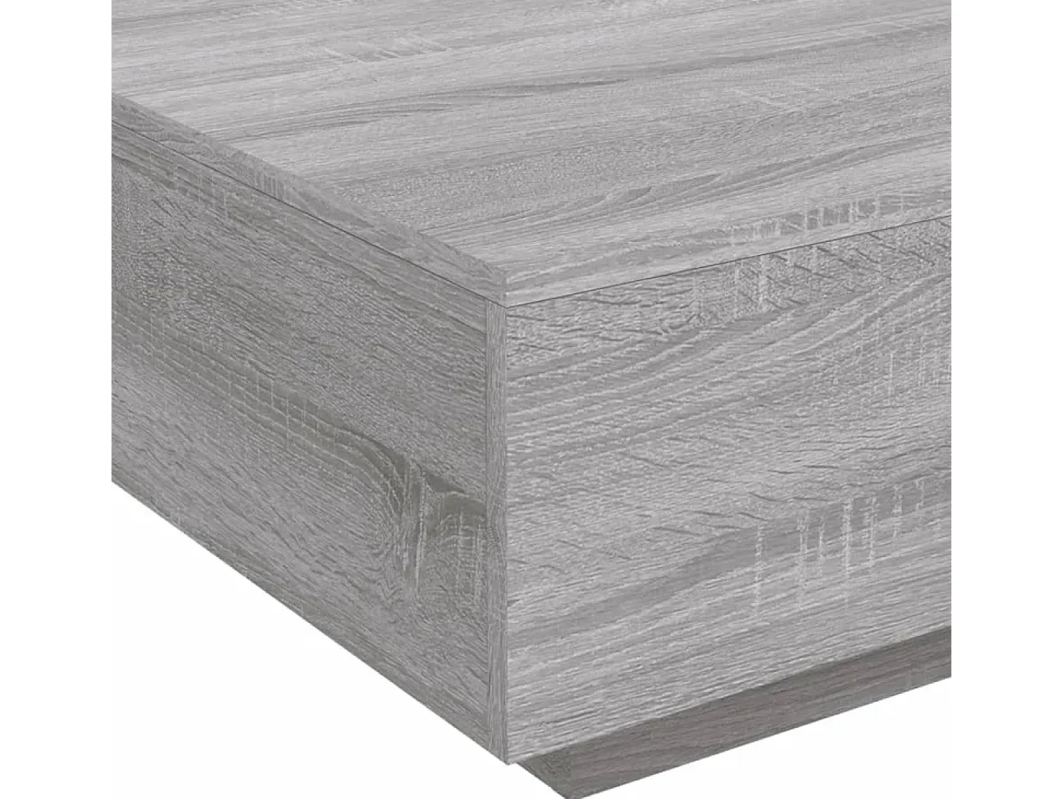 vidaxl Mesa de centro com luzes LED 80x80x31 cm sonoma^ Mesa De Centro