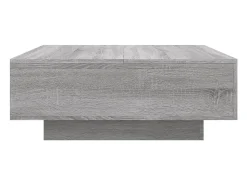 vidaxl Mesa de centro com luzes LED 80x80x31 cm sonoma^ Mesa De Centro