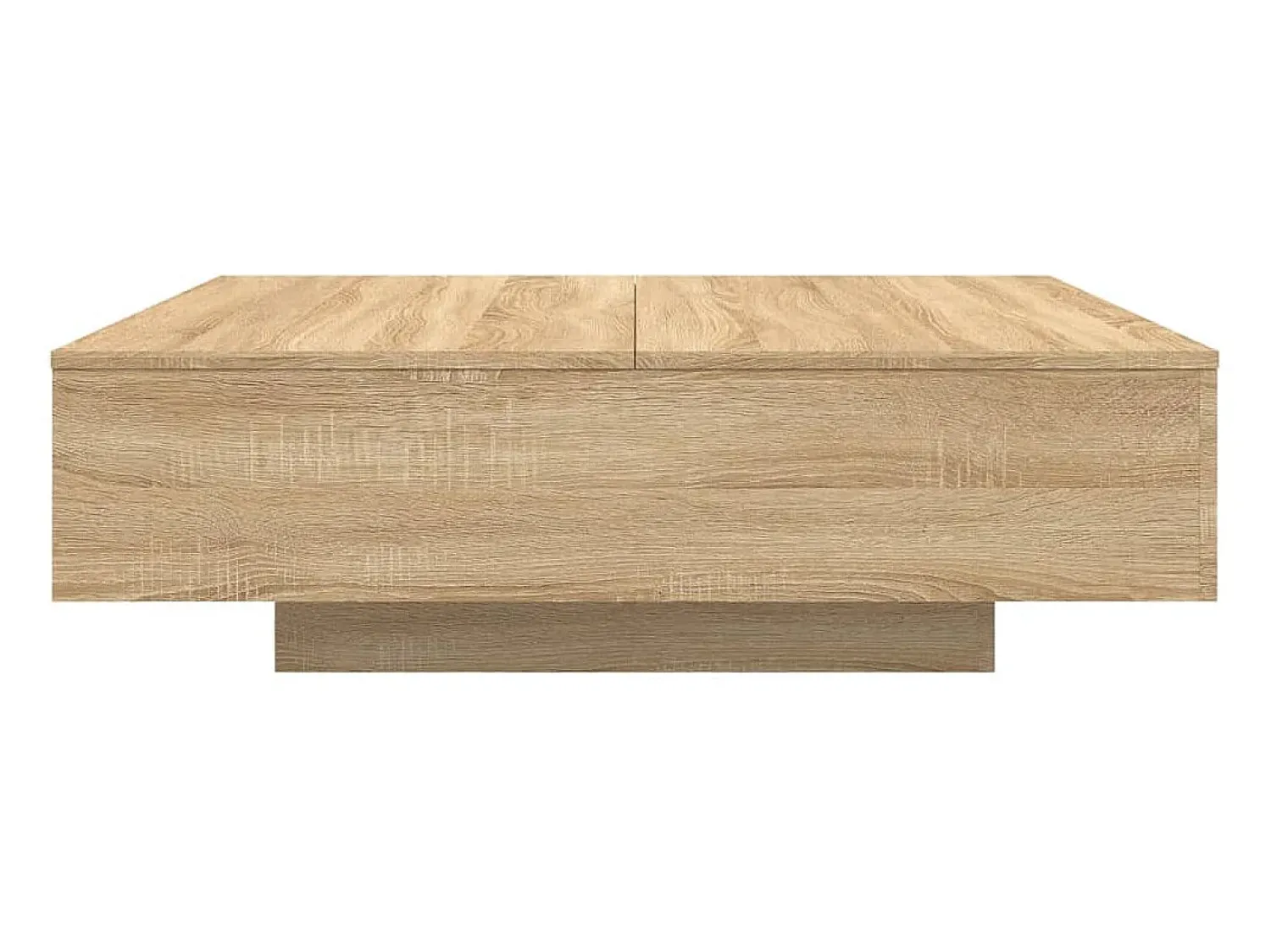 vidaxl Mesa de centro com luzes LED 100x100x31 cm carvalho sonoma^ Mesa De Centro