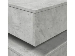 Sale vidaxl Mesa de centro com luzes LED 90x50x40 cm cimento Cinzento
