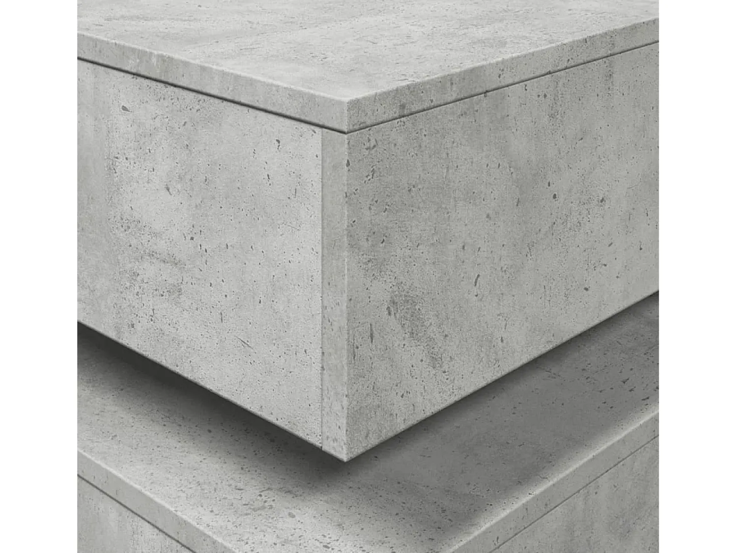 Sale vidaxl Mesa de centro com luzes LED 90x50x40 cm cimento Cinzento