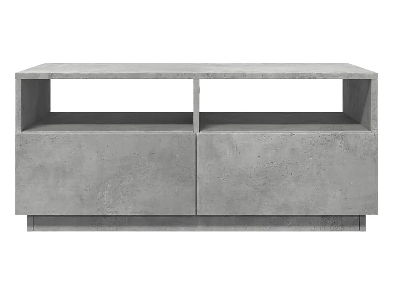 Clearance Mesa de centro com luzes LED 90x49x40 cm cimento PT739660 Cinzento