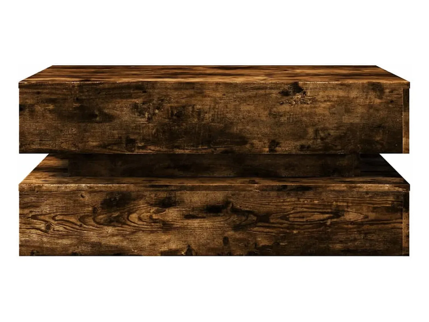 Mesa De Centro*vidaxl Mesa de centro com luzes LED 90x50x40 cm carvalho fumado Natural claro