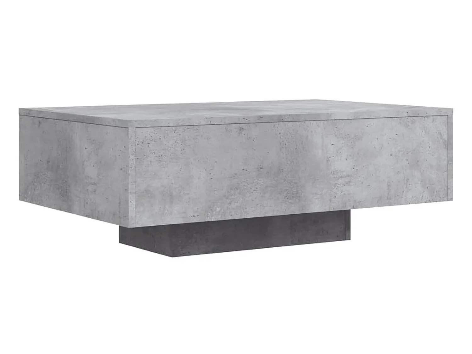 Mesa de centro com luzes LED 85x55x31 cm cimento PT473849^ Mesa De Centro