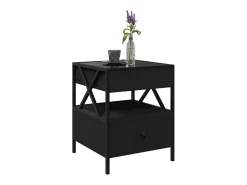 vidaxl Mesa de centro com luzes LED Infinity 40x40x51 cm^ Mesa De Centro