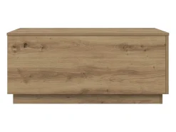 Mesa De Centro*vidaxl Mesa de centro com luzes LED 90x50x40 cm carvalho artisiano Natural claro