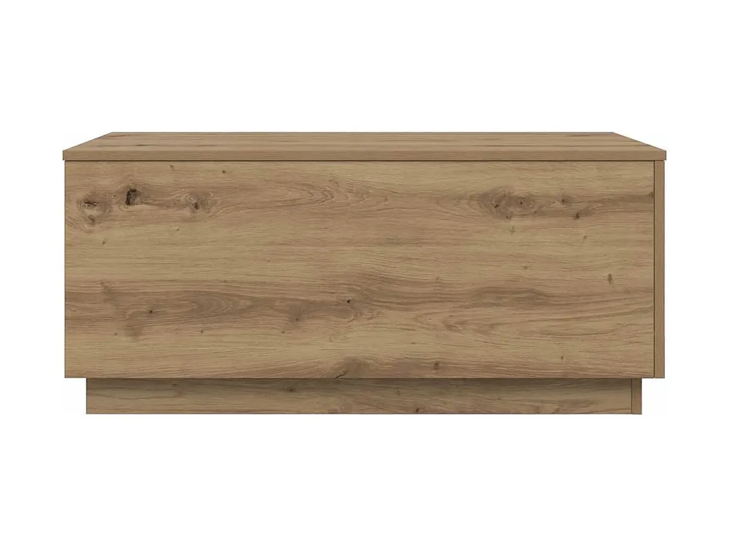 Mesa De Centro*vidaxl Mesa de centro com luzes LED 90x50x40 cm carvalho artisiano Natural claro