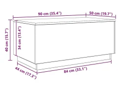 Mesa De Centro*vidaxl Mesa de centro com luzes LED 90x50x40 cm carvalho artisiano Natural claro