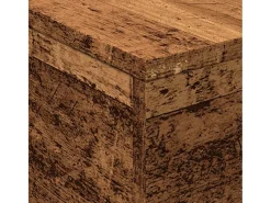 Mesa De Centro|vidaxl Mesa de centro com luzes LED 50x50x40 cm madeira velha Natural claro