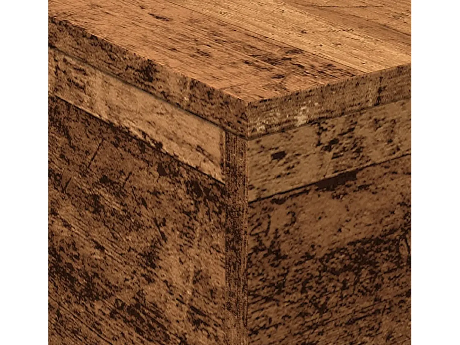 Mesa De Centro|vidaxl Mesa de centro com luzes LED 50x50x40 cm madeira velha Natural claro