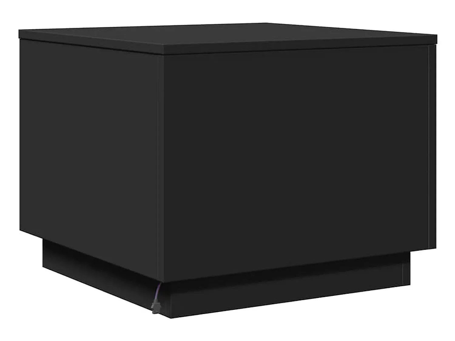 vidaxl Mesa de centro com luzes LED 50x50x40 cm^ Mesa De Centro