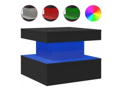 Mesa de centro com luzes LED 50x50x40 cm PT989959^ Mesa De Centro