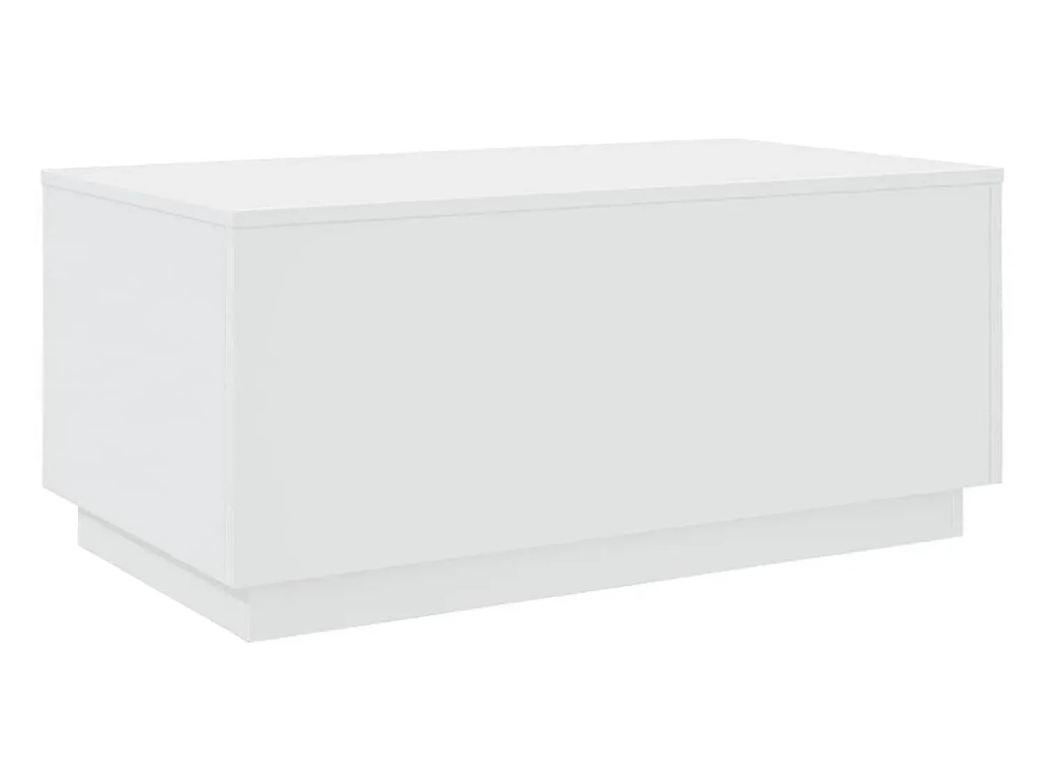Mesa De Centro| Mesa de centro com luzes LED 90x50x40 cm PT665209 Branco