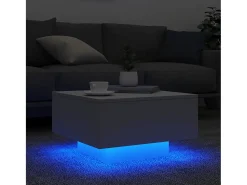 vidaxl Mesa de centro com luzes LED 55x55x31 cm^ Mesa De Centro