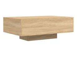 Mesa De Centro* Mesa de centro com luzes LED 85x55x31 cm carvalho sonoma PT461417 Castanho