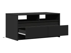 vidaxl Mesa de centro com luzes LED derivados de madeira^ Mesa De Centro