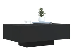 Hot Mesa de centro com luzes LED 85x55x31 cm PT579263 Preto