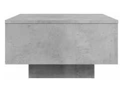 Mesa De Centro*vidaxl Mesa de centro com luzes LED 55x55x31 cm cimento Cinzento